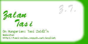 zalan tasi business card